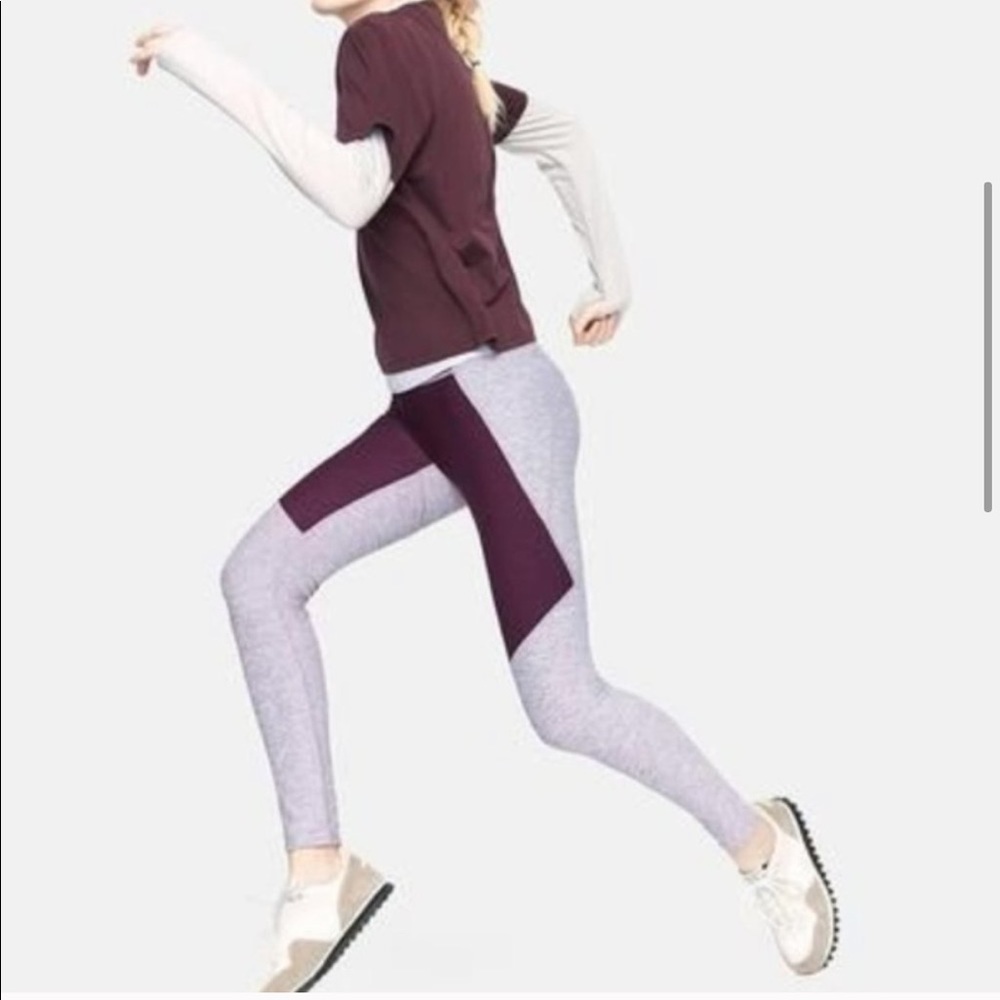 Outdoor Voices l two-tone warmup leggings Medium